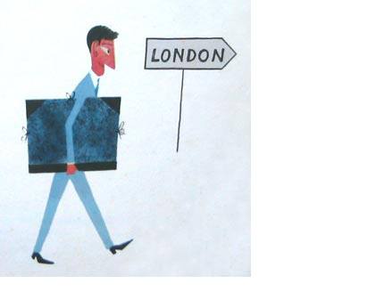 Miroslav Sasek illustration from This is London