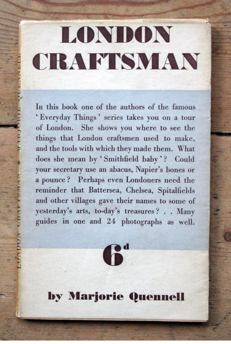 London Craftsman by Marjorie Quennell 1939